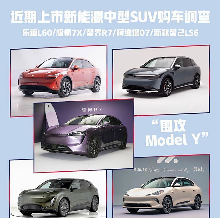 “抢攻新能源SUV市场，哪款能与Model Y一争高下？购车调查见真章！”