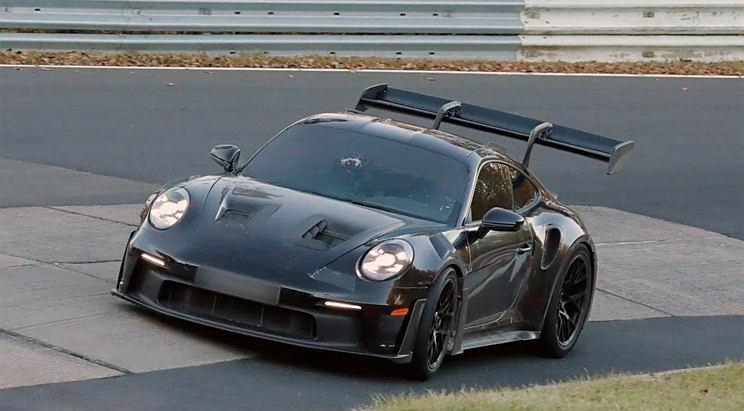 比911 GT3更硬核！扰流板尺寸更大 新款保时捷911 GT3 RS谍照