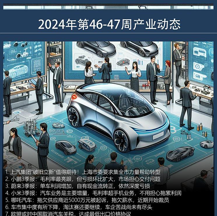 全球汽车行业一周要闻汇总 – 2024年第46-47周